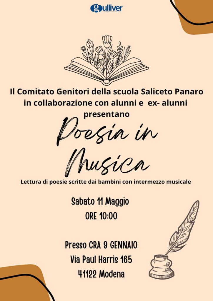 SCUOLA SALICETO PANARO:  11/5 POESIA IN MUSICA